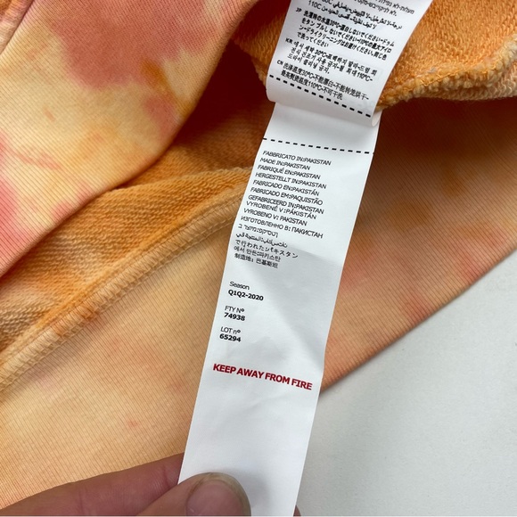 Kappa Authentic Cavosa Cropped Sweatshirt Distressed Crewneck Size XL - Picture 3 of 7